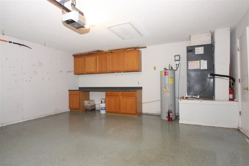 Two Car Garage with Epoxy Finished Floors