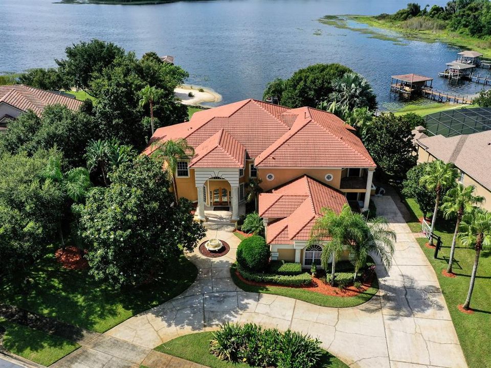 Front Lake and Driveway aerial