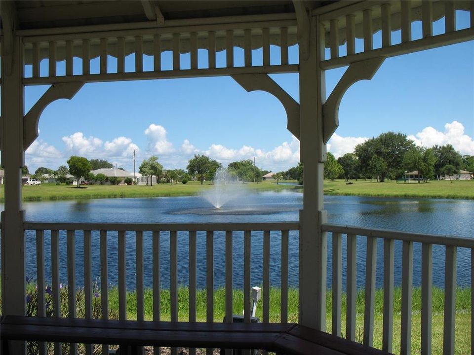 View from inside Gazebo