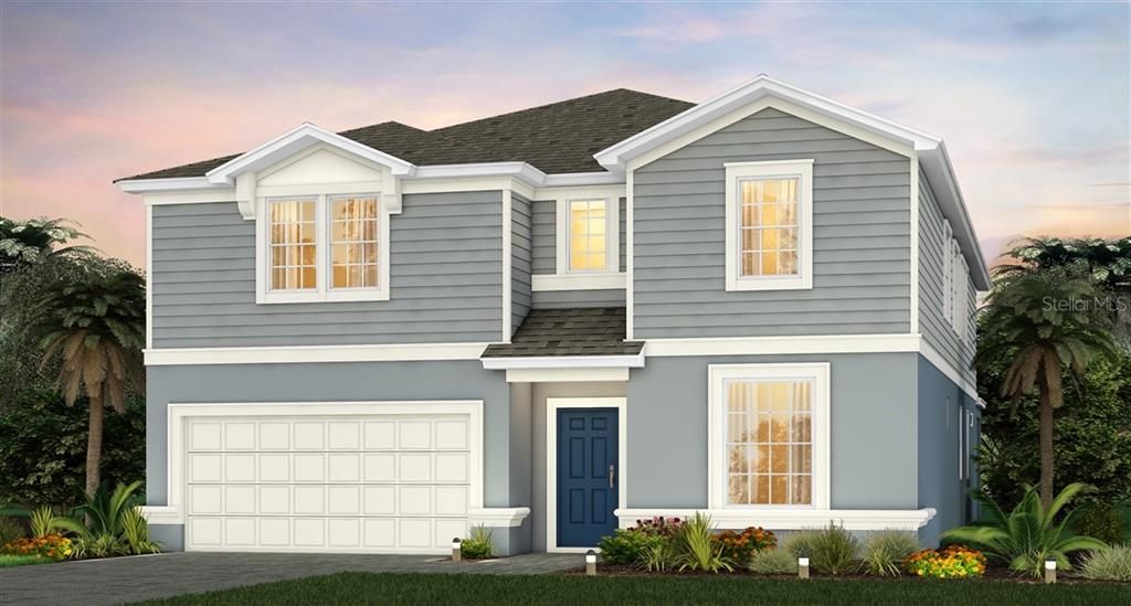 Exterior Design - Artist rendering for this new construction home.