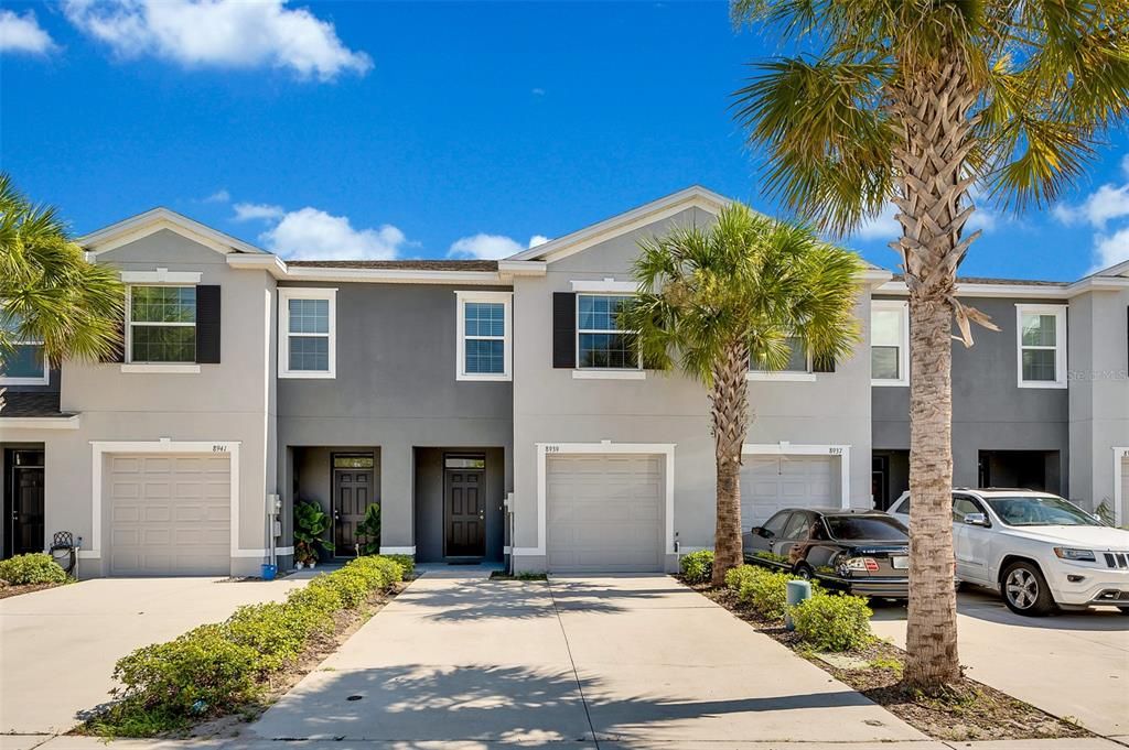 Front Exterior with 1 car garage