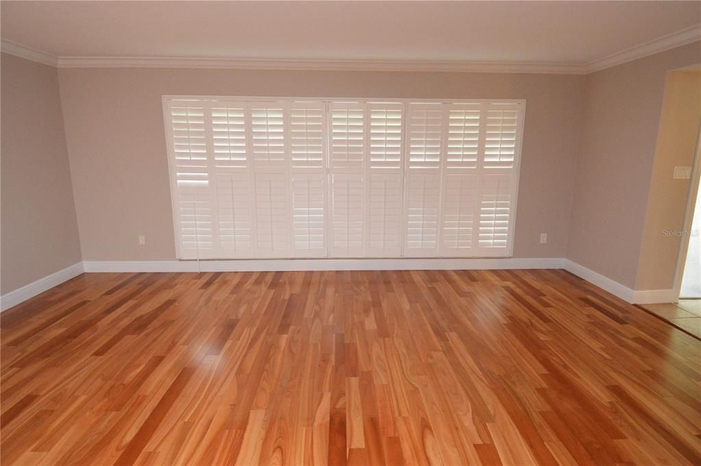 Formal dining & living area