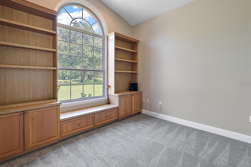 Built in Cabinets and Window Seat in Office/Study
