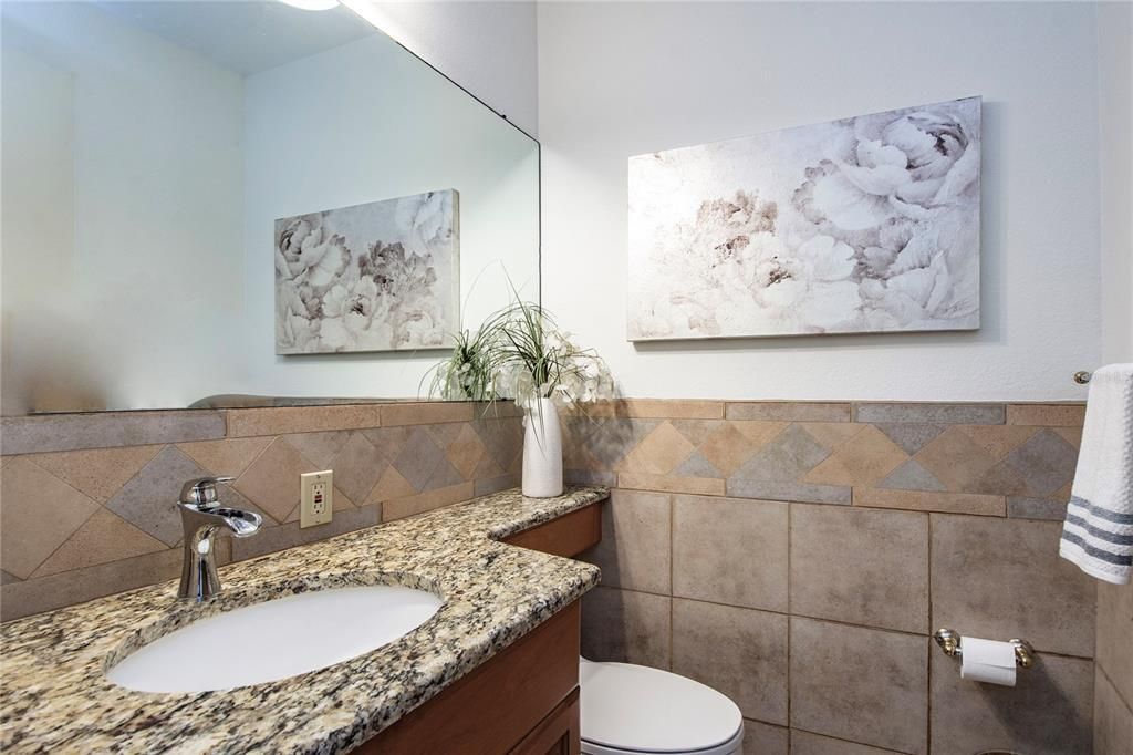 Main Floor half-bath adds convenience for your guests.