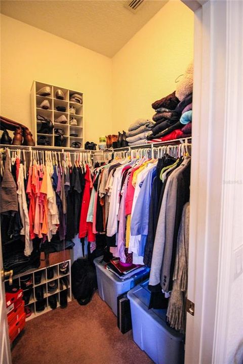 One of the master closets
