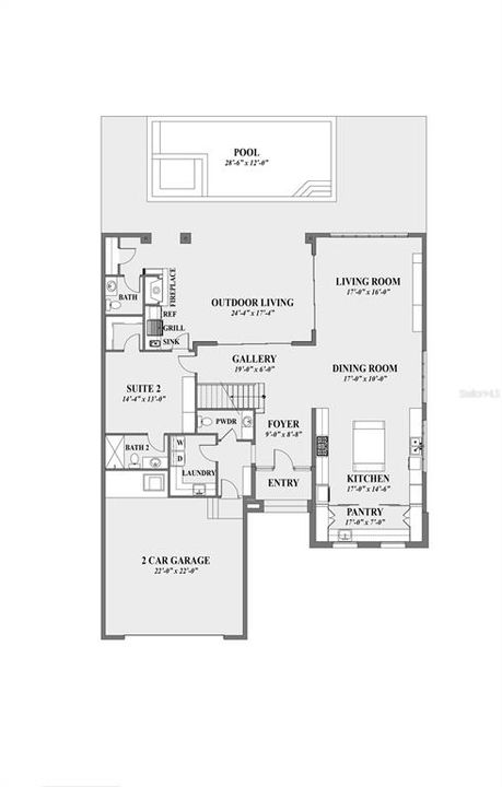 First floor floorplan.