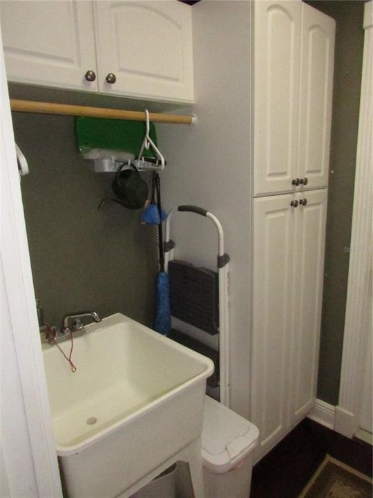 Laundry room storage & sink