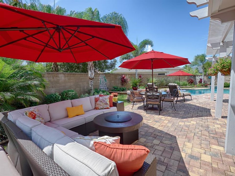 WHAT AN AMAZING BACKYARD!  SURROUNDED BY PERGOLA'S AND PLENTY OF AREAS TO RELAX AND ENJOY!