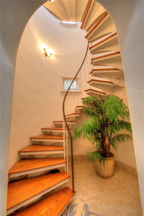 Staircase in guest house