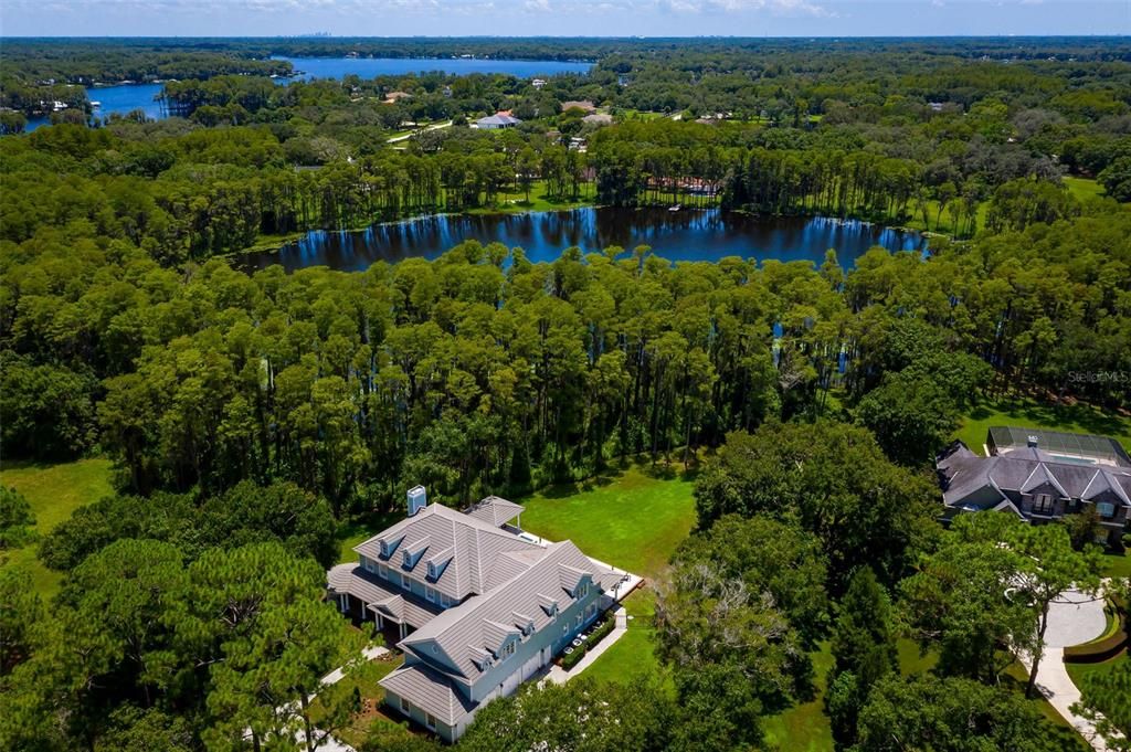 Set on the shores of scenic 10 acre Lake Martha