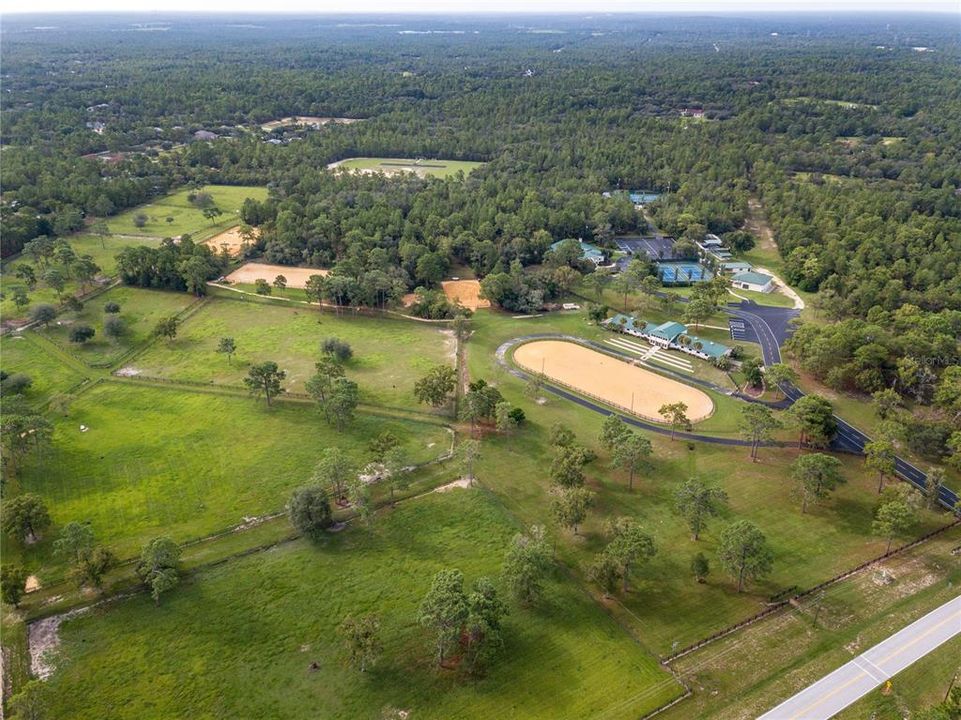 RC Fly field, tennis courts, dog park, playground, community center