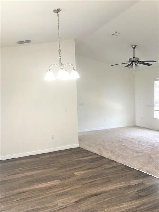 Dining room to living room