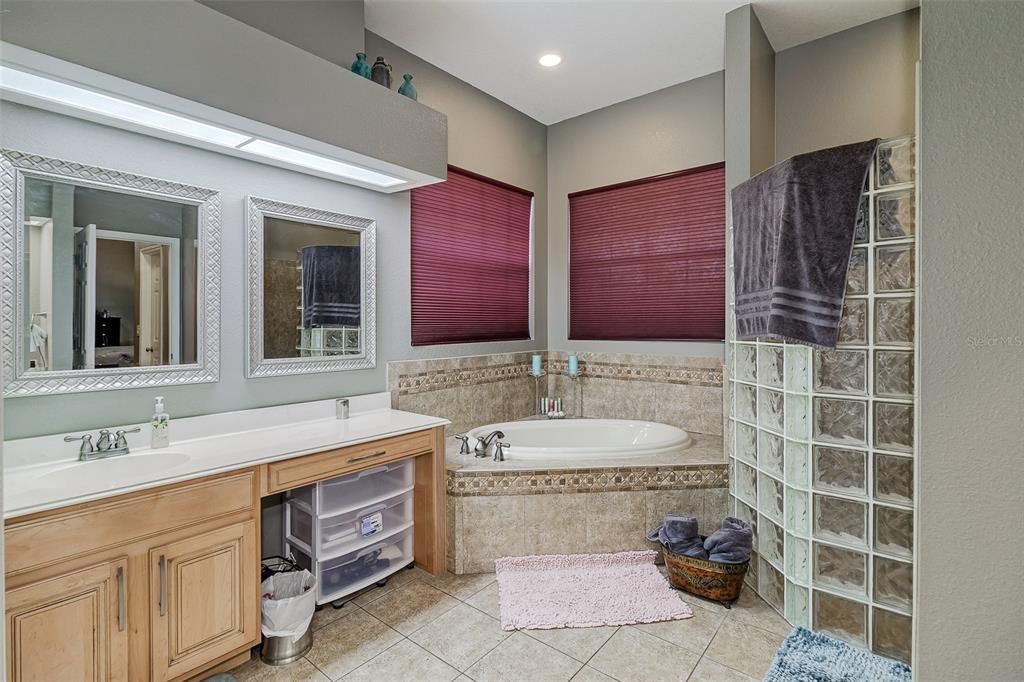 Master Bathroom with Tub & Separate Shower