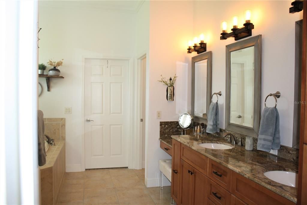 Master Bath with double sinks