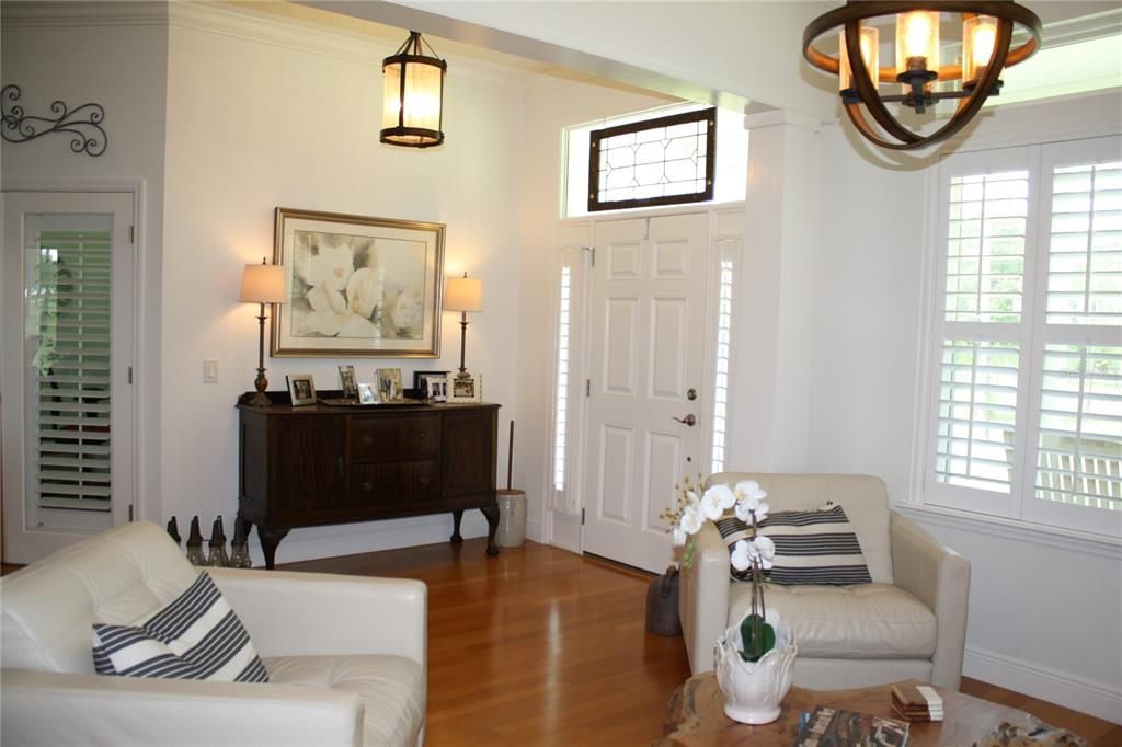 View of Foyer from Living Room/Dining Room