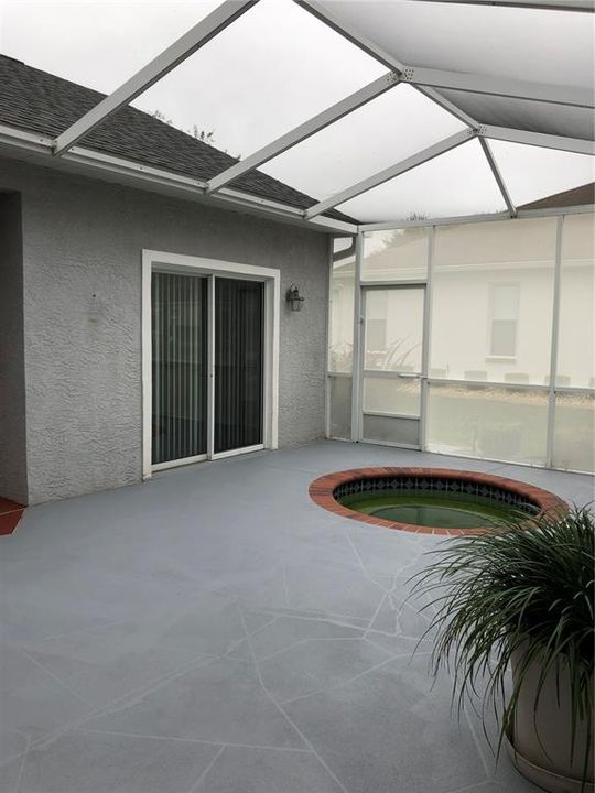 Screened Patio and Spa