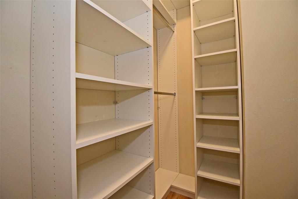 Walk-in closet built-ins