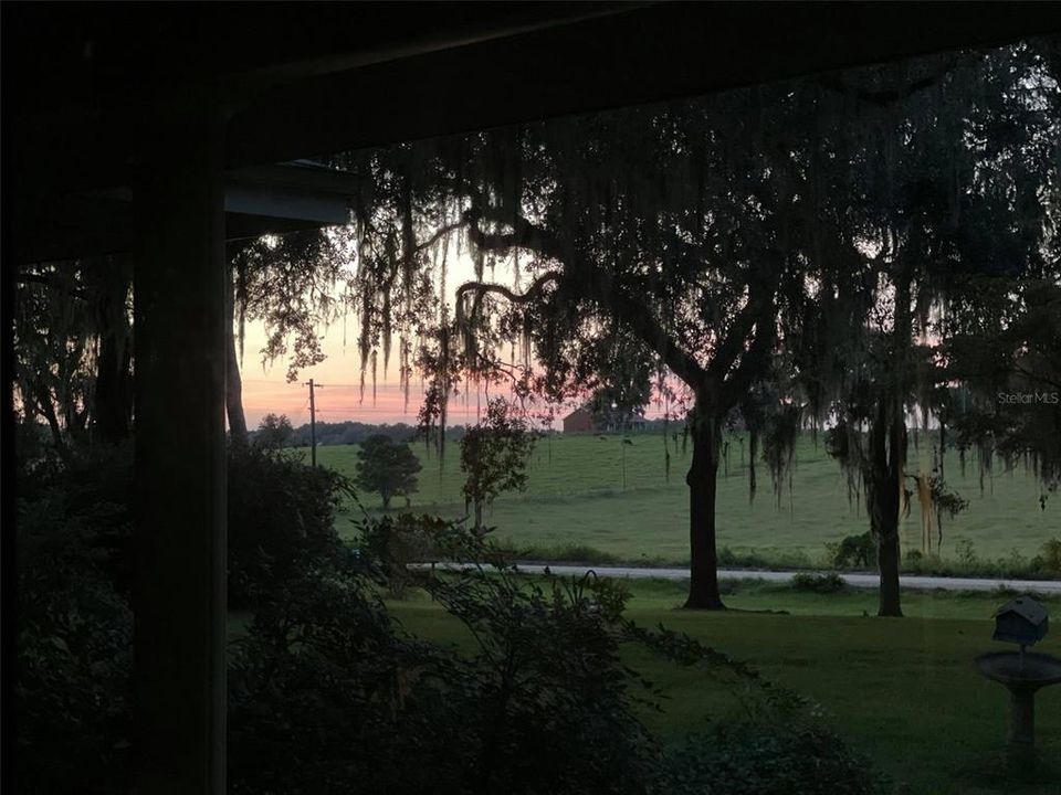 Sunset from the front living room window