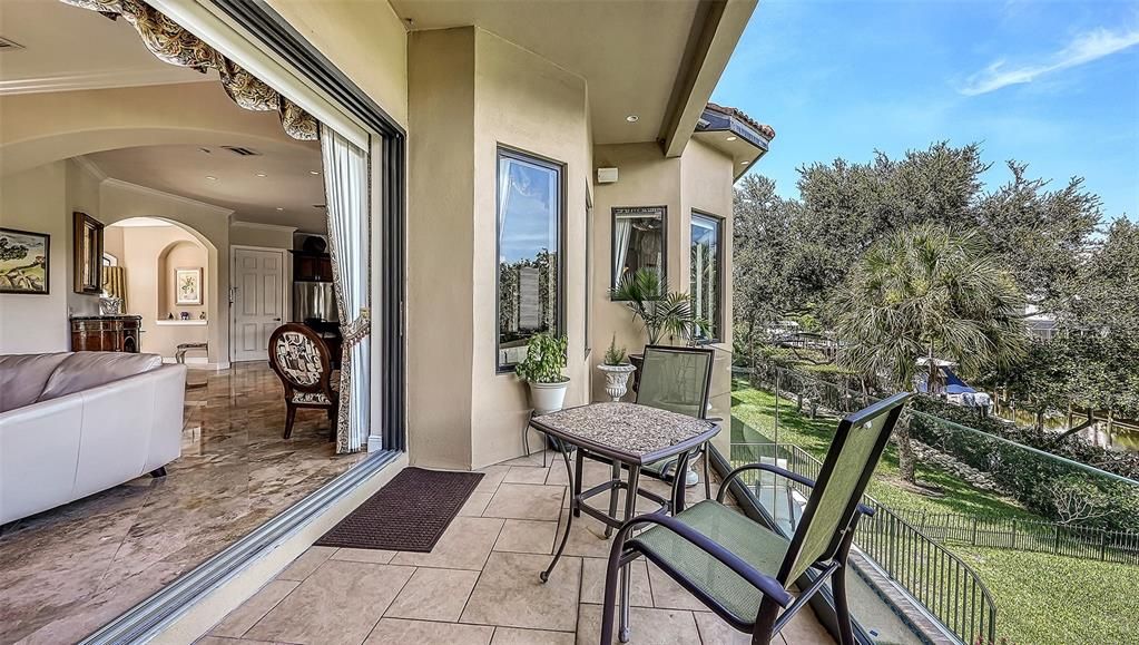 Second Level Balcony with glass wall