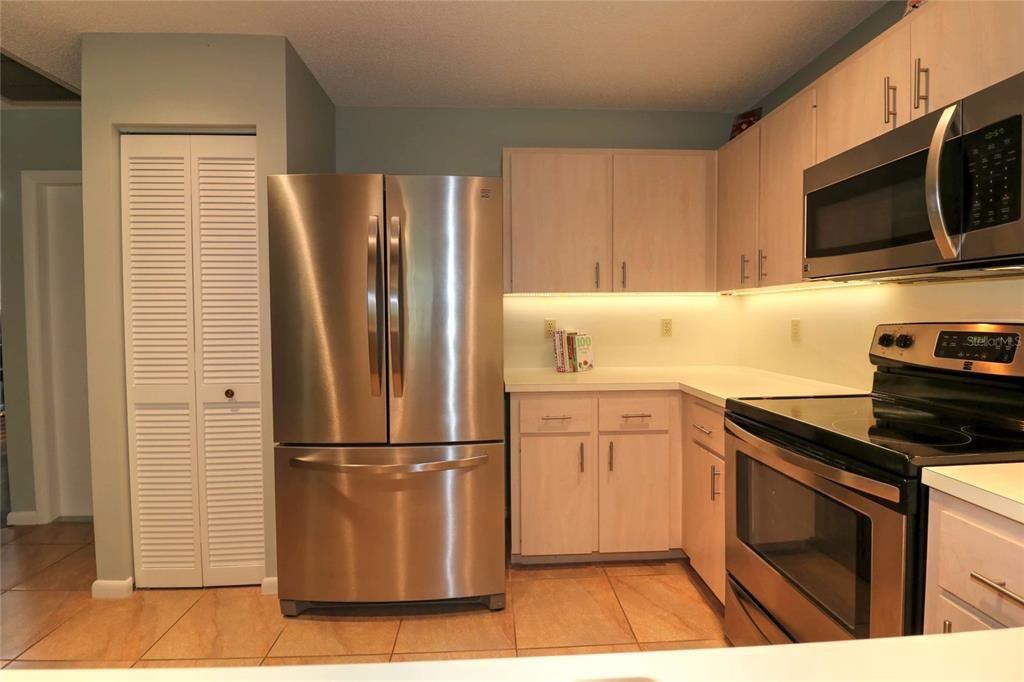 pantry and stainless appliances...