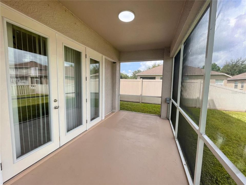 downstairs back patio