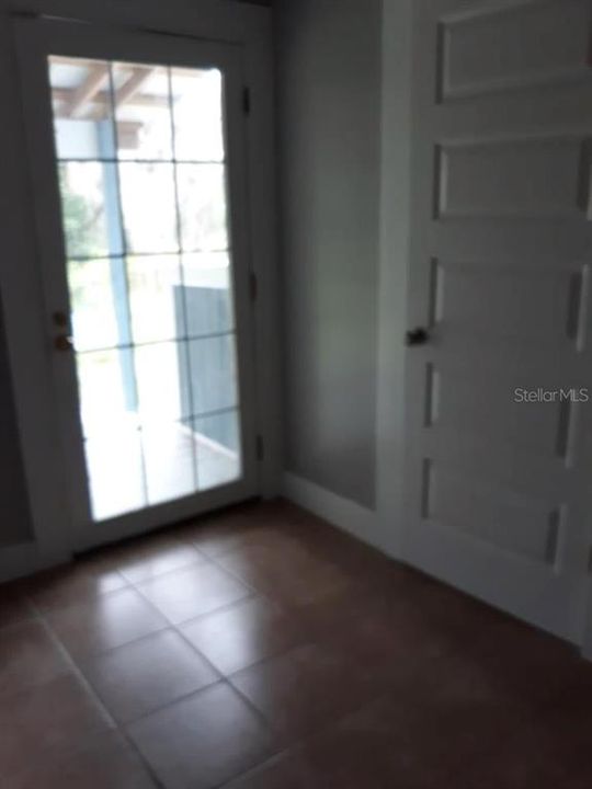 Not that clear, but shows where the back door is in relation to the back bathroom.
