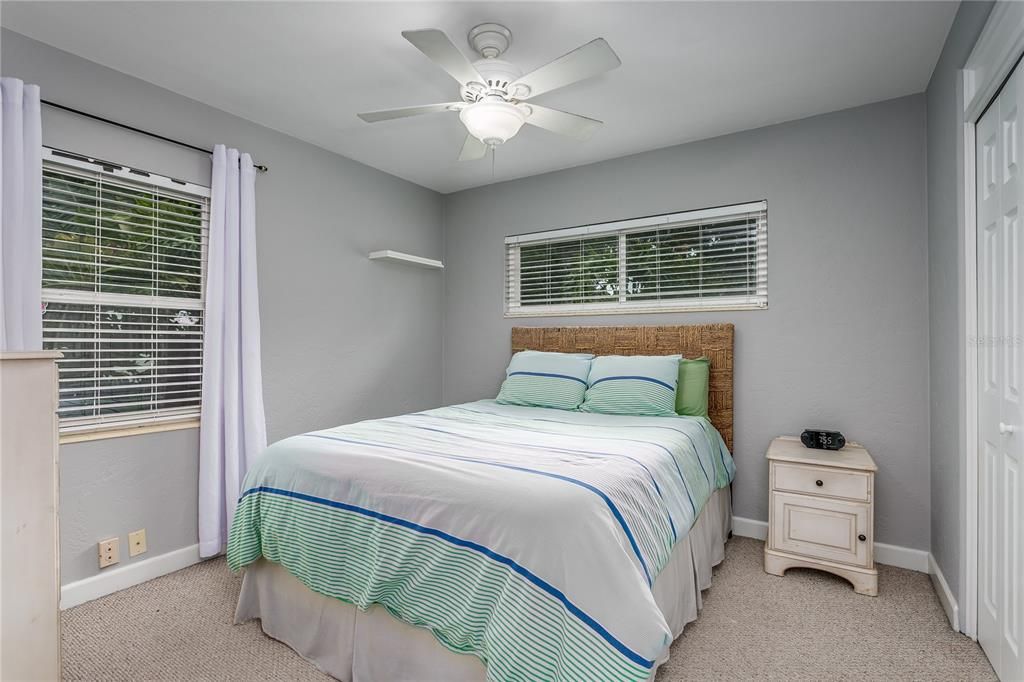 Bedroom ~ Spacious room for a queen bed and two nightstands and dresser