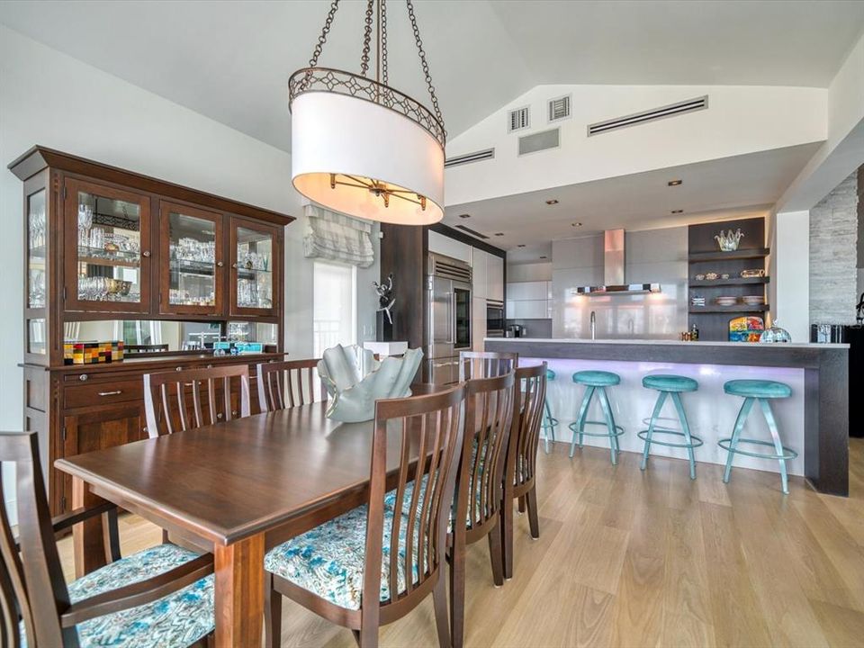 Dining area with open concept to kitchen-a perfect floor plan!
