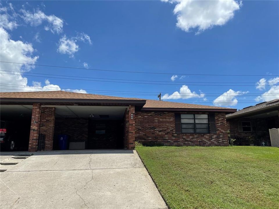 Front of unit