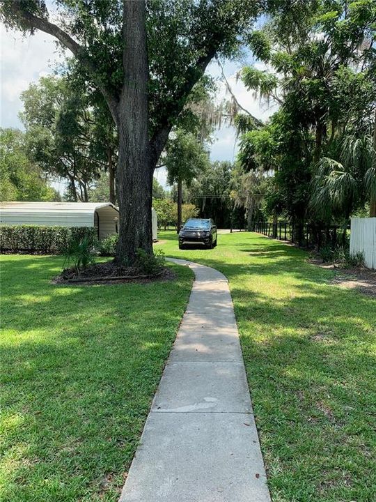 View fo road from front of home