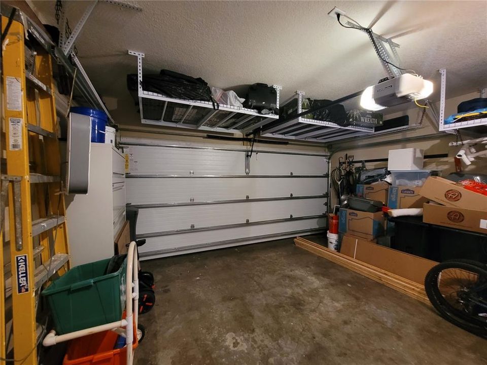 2+ car garage with overhead storage