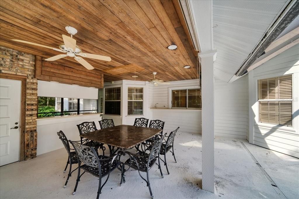 Screen enclosed covered lanai perfect for outdoor entertaining