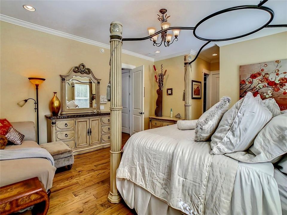 Large master suite will easily accommodate ALL of your finest furniture