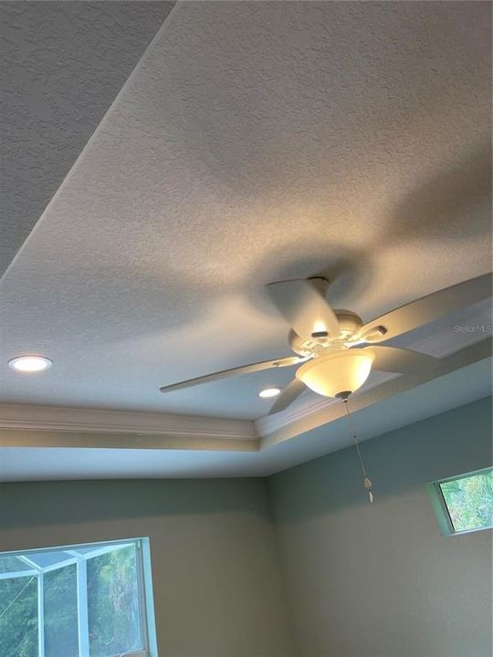 Recessed lighting and ceiling fans