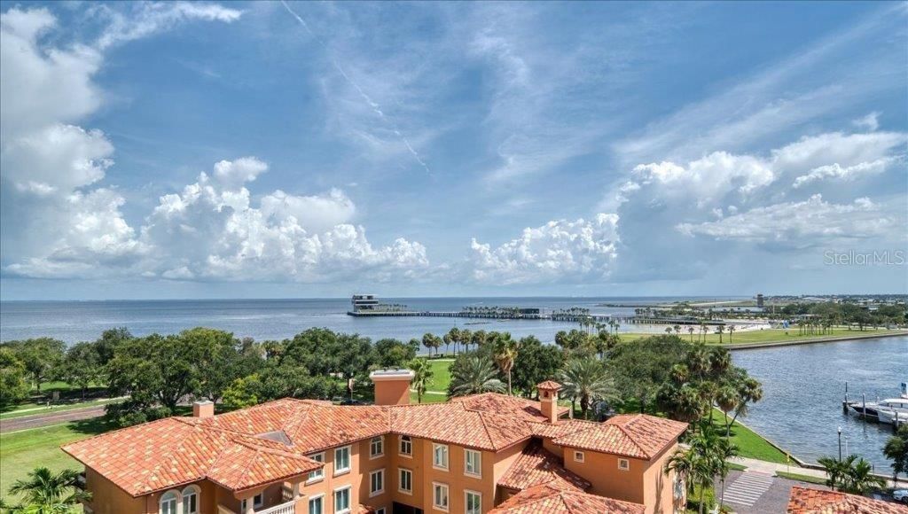 View from the Living Room balcony looking toward Tampa Bay.