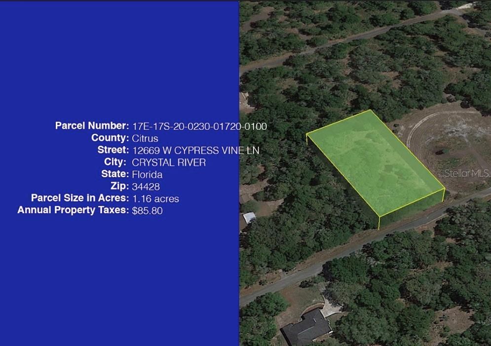 Recently Sold: $15,000 (1.16 acres)