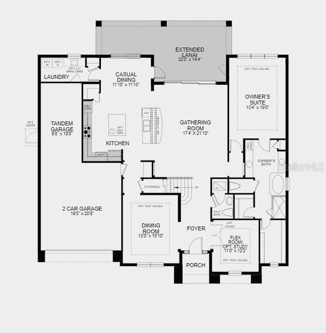 Structural options added to 6952 Bradbury Circle include: gourmet kitchen, oak tread stairs, lanai enclosure, extended lanai, and second suite on second floor.