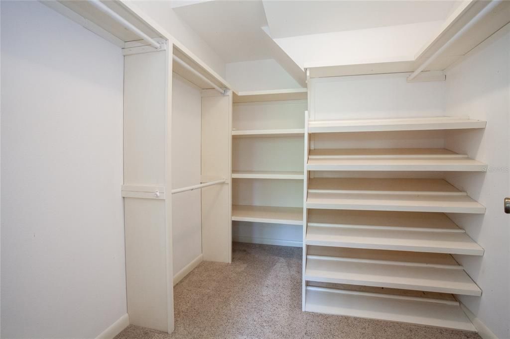 Large Walk-In Closet with Built-Ins