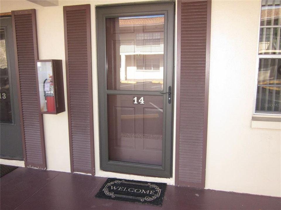 FRONT ENTRANCE TO UNIT #14