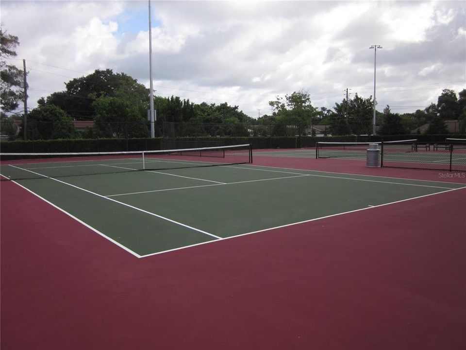 TENNIS COURTS AT NEARBY REC. CENTER