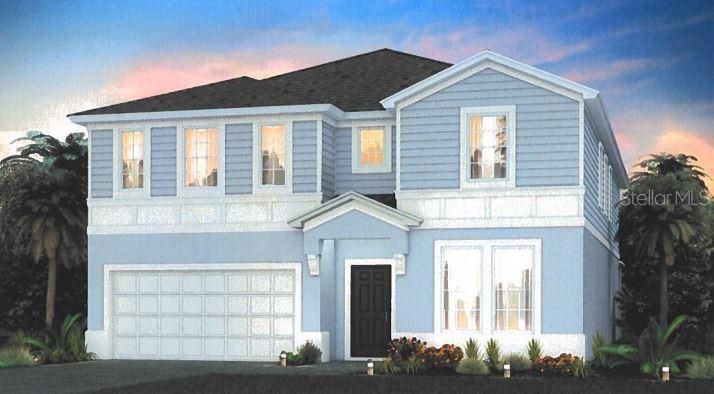 Exterior Design - Artist rendering for this new construction home. Pictures are for illustration purposes only. Elevations, colors and options may vary.