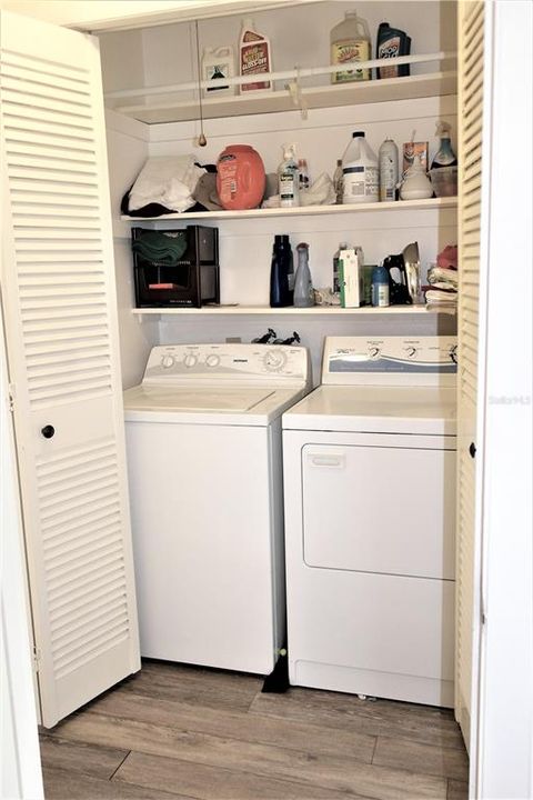 Inside laundry closet with extra storage_121 Heather Lane, Lake Placid