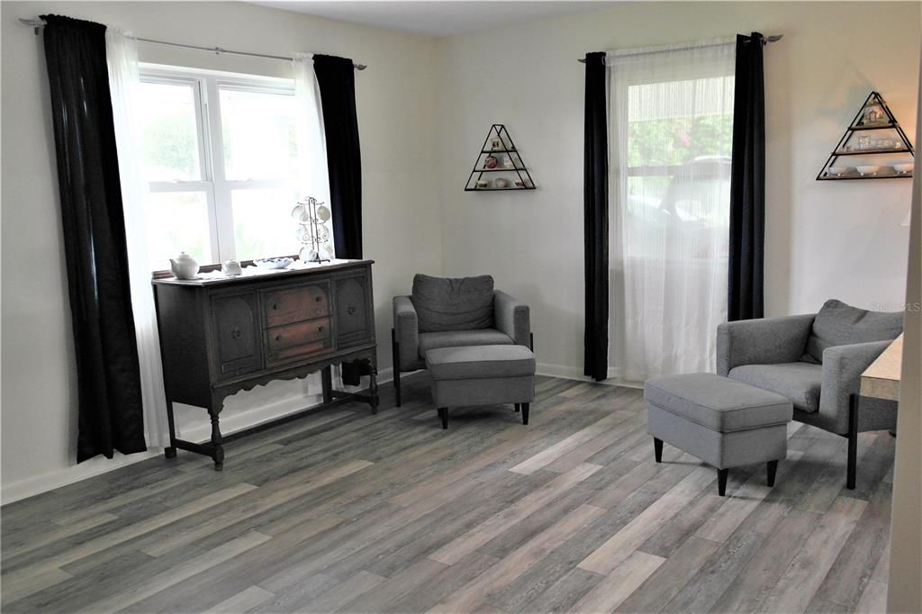 Formal living room with new flooring_121 Heather Lane, Lake Placid