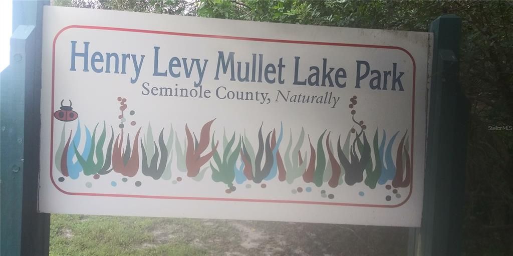 Mullet Lake Park Entrance
