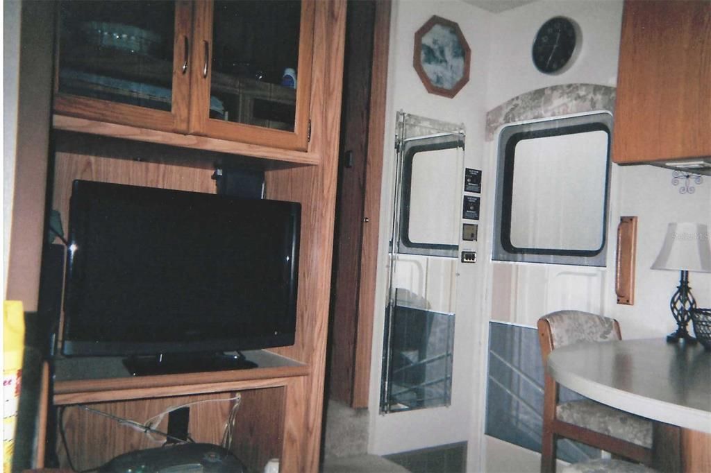 Interior of travel trailer