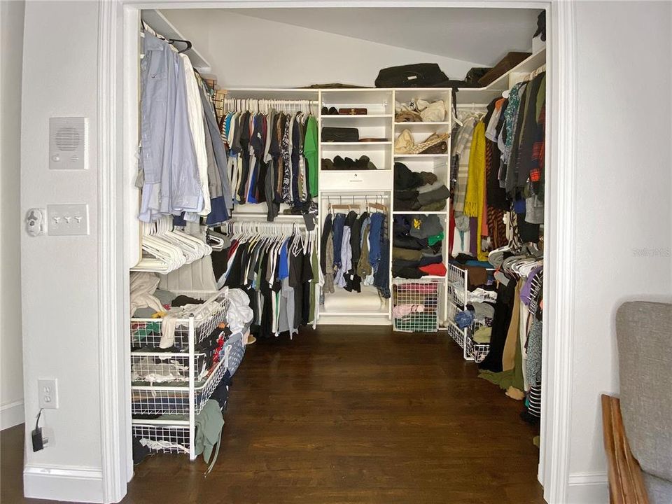 Master with large walk in closet