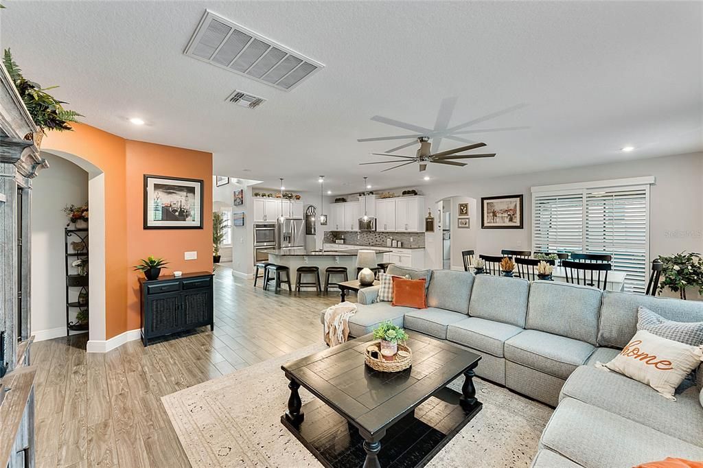 Family Room, Kitchen Breakfast Nook, Open Concept