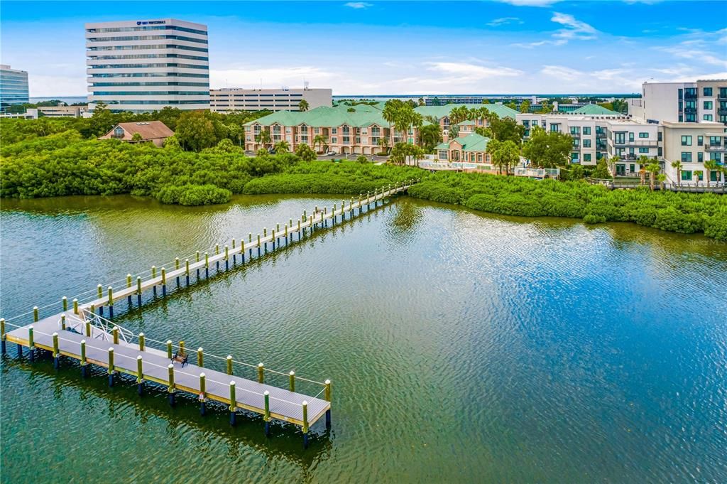 Use the dock to launch your kayaks, canoes, paddleboards or just watch dolphins and manatees.