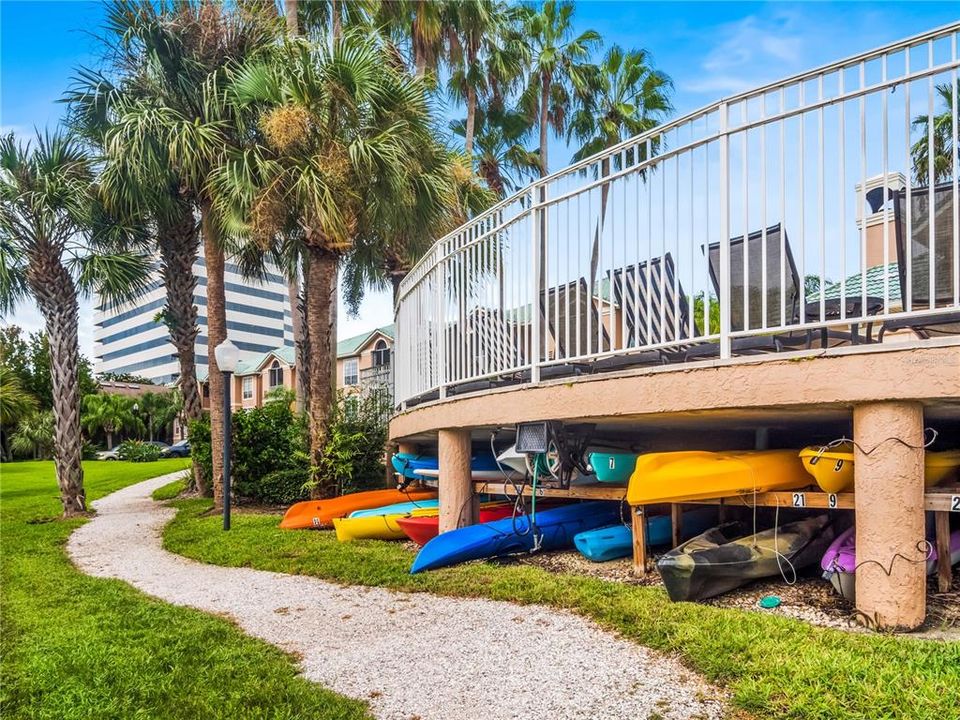 There is storage by the pool for you to keep your canoes, kayaks or paddleboards.