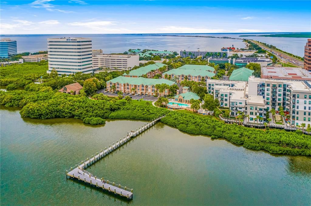 2205 is located in the only waterfront building close to pool clubhouse and amenities right on Tampa Bay.